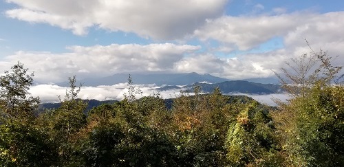 高尾山　山頂　風景　