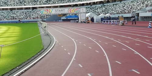 国立競技場　トラック　風景